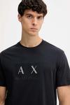 Хлопковая футболка Armani Exchange, темно-синий - фото 4