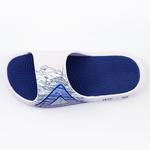 Слайдеры унисекс бело-голубые PEAK, Бэймакс/Глянцевый голубой - фото 4