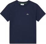 Футболка Lacoste Boys Jersey, Navy Blue - фото