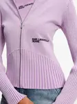 Джемпер на молнии Karl Lagerfeld Jeans, фиолетовый - фото 5