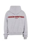 Толстовка PROHIBITED Zip-up sweatshirt, Grey Melange/Mottled Grey - фото 10
