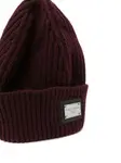 Шапка бини в рубчик с логотипом DOLCE & GABBANA, фиолетовый - фото 2