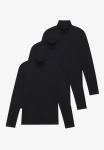Топ Pier One LONG SLEEVED ROLL NECK TOP 3 PACK, Black - фото 4