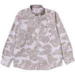 Рубашка Bape Stripe Camo Relaxed Fit A BATHING APE, синий - фото 3