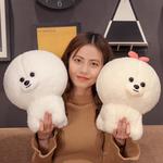 Плюшевая кукла Chubby Beagle, высота 30см/40см Bobby Bear, белый - фото 6