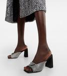 Босоножки из атласа с декором Prada, Cristal - фото 4