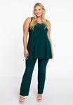 Топ YOEK Round Neck, Dark Green - фото