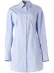 Поплиновое платье-рубашка STELLA MCCARTNEY, синий - фото