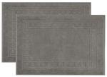 Коврик для ванной, набор из 2 шт Zollner, антрацитовый - фото