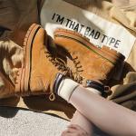 Ботинки Martin Boot женские V05, желтый - фото 3