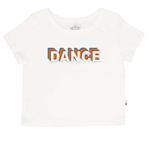 Детская блузка "dance" в стиле бокси белая T2love - фото