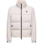 Гренобль кардиган с молнией и высоким воротником Moncler, белый - фото