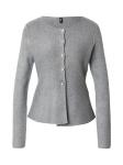 Вязаный кардиган ONLY, серый - фото