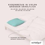 Чехол для подушки Schlafgut, бирюзовый - фото 3