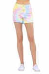 Шорты Swirl Tie Dye в желтом цвете Multi Judy Blue - фото