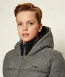 Куртка regular fit Boss Kidswear, серый - фото 4