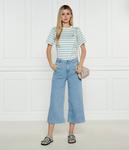 Футболка женская Weekend Maxmara в полоску, зеленый/белый - фото 2