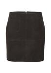 Юбка Kaffe Leather skirt, Black Coffee/Black - фото 5