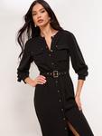 Lipsy Платье-рубашка в черном цвете - фото 4
