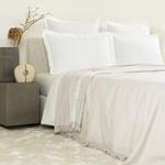 Покрывало Frette Bliss из кашемира с бахромой 285x260, бежевый - фото 2