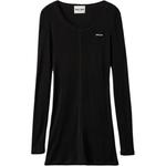 Футболка с логотипом MIU MIU, черная - фото