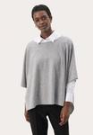Топ Part Two TILANNA PONCHO CAPE, Medium Grey Melange/Light Grey - фото