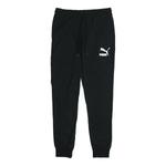 Брюки classics jersey cuffed pants 'black white' Puma, черный - фото