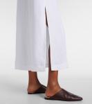 Льняное платье миди Abril Loro Piana, белый - фото 5