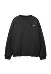 Толстовка PULL&BEAR ROUND NECK STWD, Black - фото 5