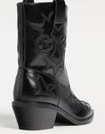 Ботильоны Stradivarius Heeled cowboy boots черного цвета - фото 4
