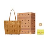 Аня Верхняя Молния Шоппер Визетос Средний Коньяк MCM - фото 10