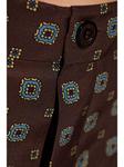 Moschino брюки с геометрическим принтом, коричневый - фото 5