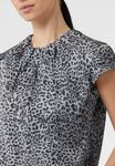Блуза comma Blouse, Schwarz/Mottled Black - фото 3
