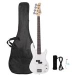 Басс гитара Glarry GP Electric Bass Guitar White - фото