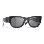 CHANEL Квадратные солнцезащитные очки унисекс черные, Black - фото 5