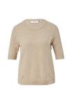 Футболка comma Basic T-shirt, Sandfarben/Mottled Beige - фото 5