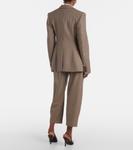 Клетчатый пиджак из натуральной шерсти Stella McCartney, Multicolor Brown - фото 3