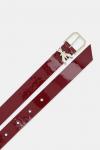 Кожаный ремень Patrizia Pepe, бордовый - фото 2
