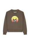 Толстовка watapparel SUNSET CAT, Mocha/Dark Brown - фото 2