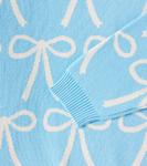 Хлопковый свитер с бантами Tinycottons, Dusty Blue - фото 3