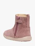 Детские ботинки Macchia Suede на молнии Geox, Dk Rose - фото 3