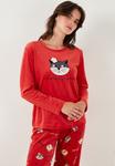 Пижамный комплект LELA SET , Red - фото 5