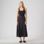 Приталенная и расклешенная юбка Levi's, черный - фото