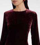 Бархатное макси-платье Rotate, Port Royale - фото 4