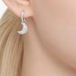 Серьги-гвоздики Sublima Drop Swarovski, серебро - фото 9