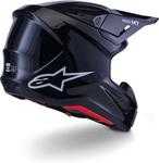 Шлем Alpinestars S-M7 Solid ECE06/DOT, Black Glossy - фото 3