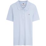 Поло в полоску Tommy Hilfiger, светло-голубой - фото