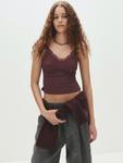 Топ Pull&Bear Pull&Bear , Wine red - фото 2
