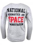 Лонгслив 'NASA' в сером цвете - фото 5