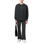 Свитшот из хлопка с принтом логотипа Acne Studios, черный - фото 5